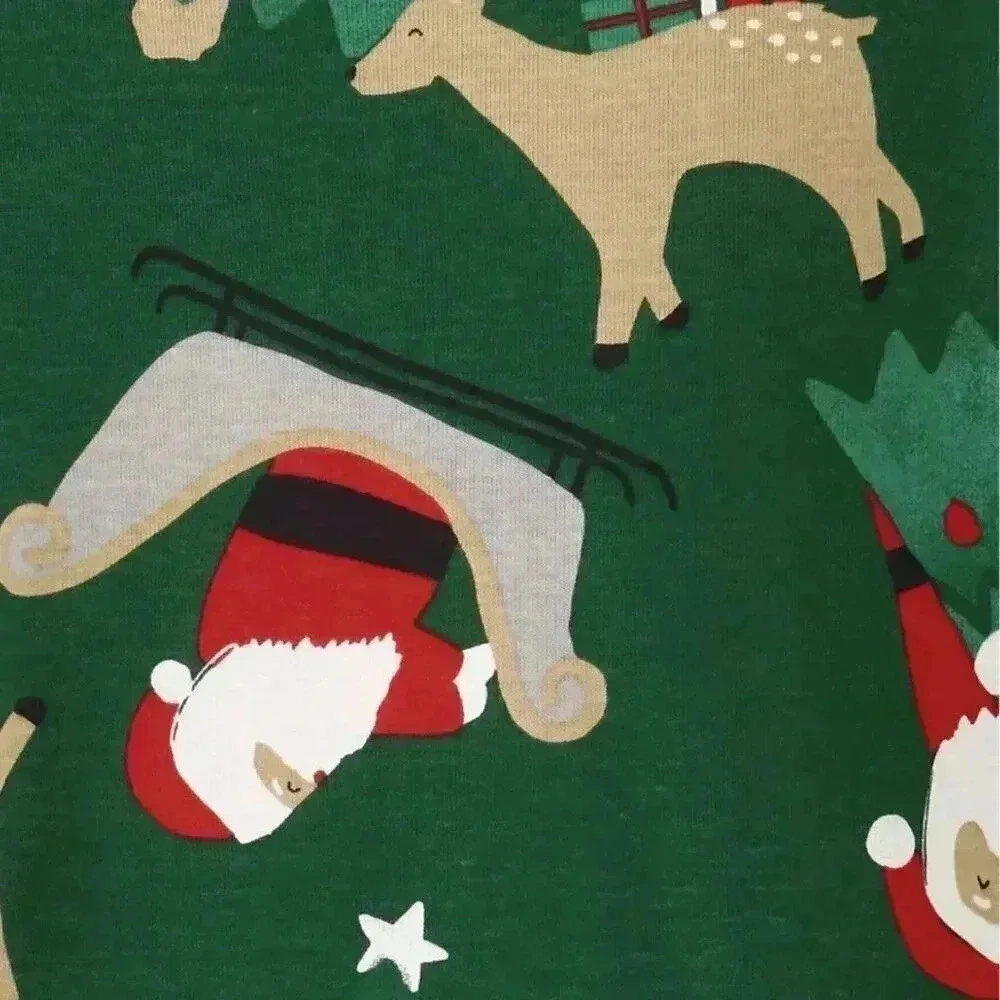 Christmas 2-Piece Santa 100% Snug Fit Cotton Pajamas